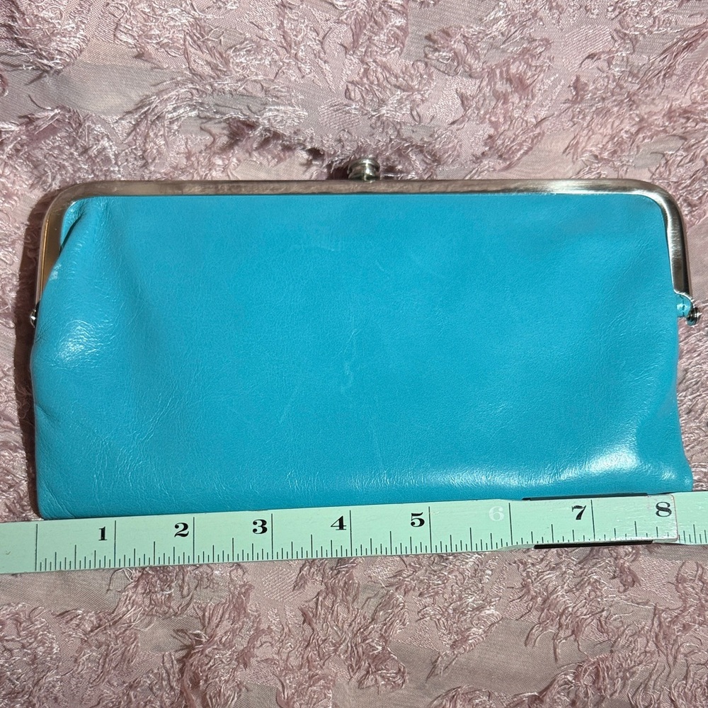 HOBO Blue Lauren Leather Clutch - Picture 3 of 12